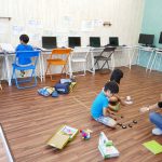 【沖縄】幼稚園生クラスでのプログラミング学習の様子
